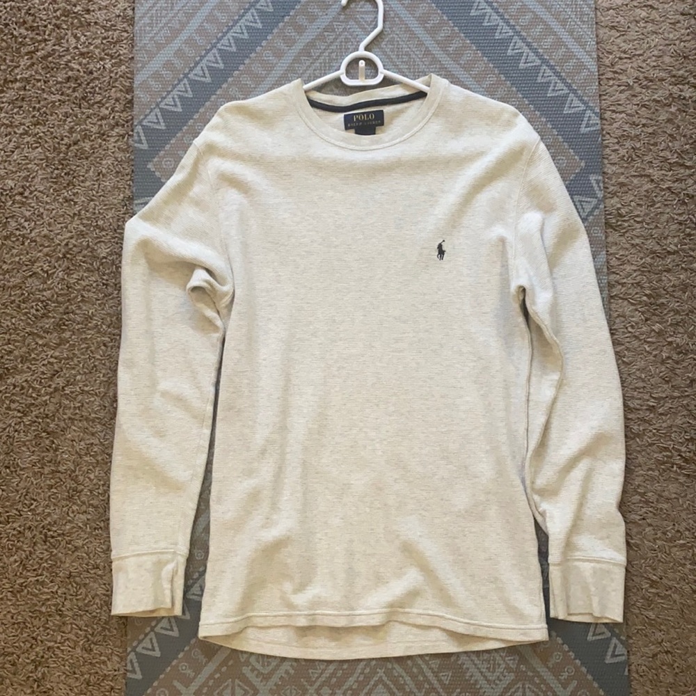 Oatmeal Heather Ralph Lauren Polo Thermal